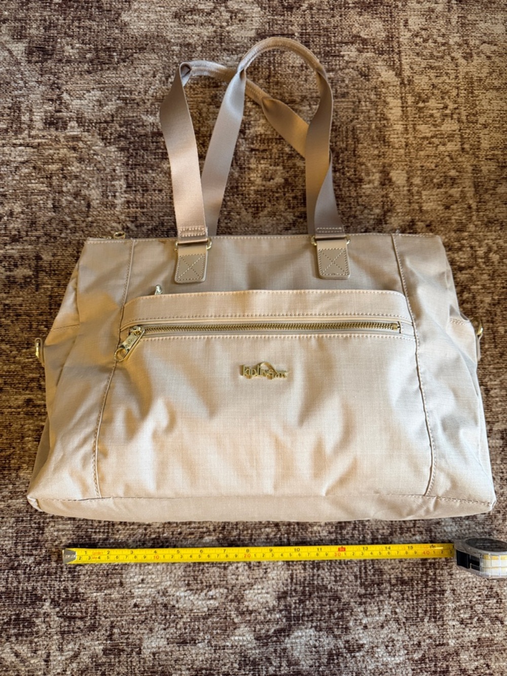 Kipling Nylon Tote Bag with Front Zip Pocket